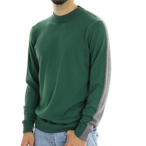 MAGLIA COLOR BLOCK VERDE